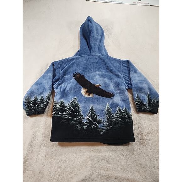 Kids Tra Crest Full Zip Hooded Jacket Size‎ 5T W/Eagles - Picture 5 of 5